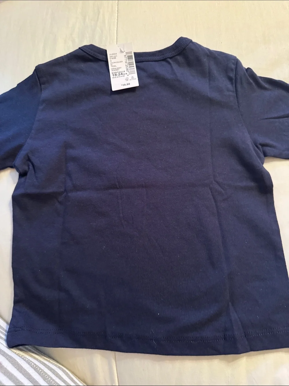 The Children's Place Navy Tee with 'Dad's Main Man' Blue & Mint Graphic